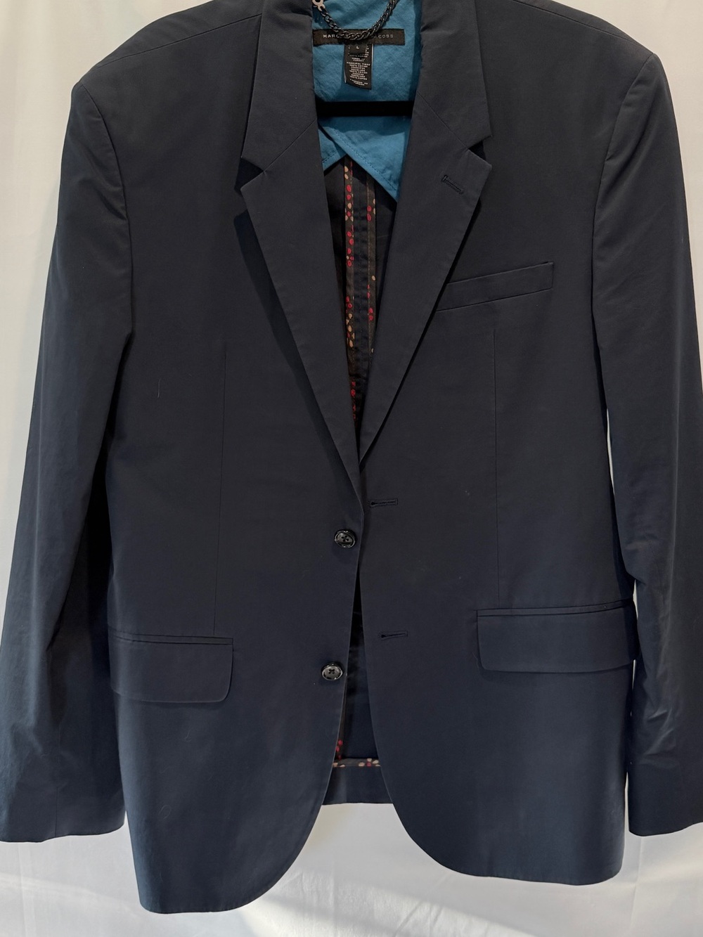 Marc by Marc Jacobs Navy Blue Two-Button Sport Coat Jacket